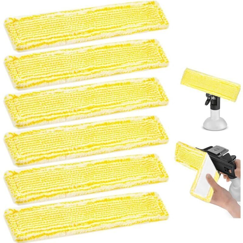6 Mikrofaser-reinigungspads Für Dampfreiniger, Ersatz-wischmoppbezüge, Kompatibel Mit Kärcher Wv2, Wv5, Wv6 Plus