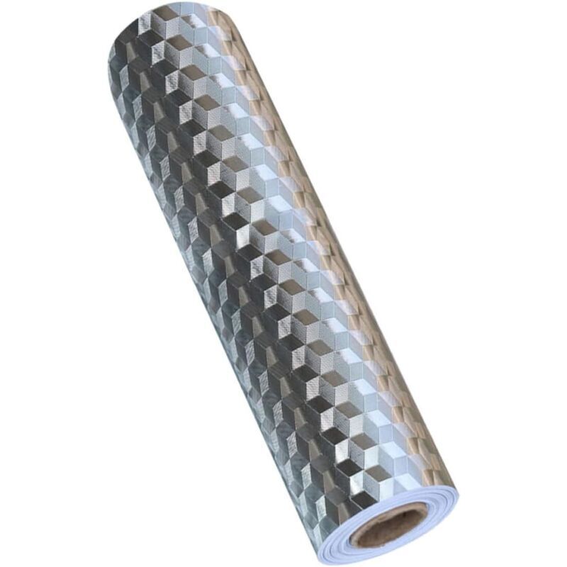 Ölbeständige Aluminium-küchenwandaufkleber-tapete Für Küchenschränke, Wasserfeste Klebefolie, 40 X 3 M, Fettschutz Für Küchenrückwände