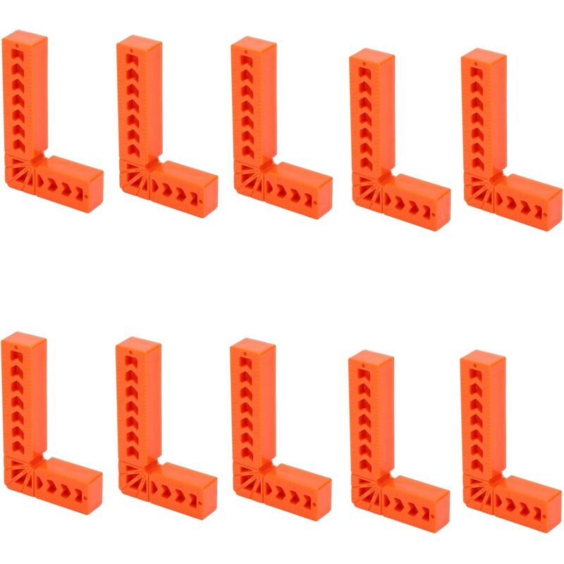 Eckverbinder. 10 Stück 3-zoll-90°-winkelverbinder. Technischer Kunststoff-positionierer Zur Positionierung Von Holzverbindungen.