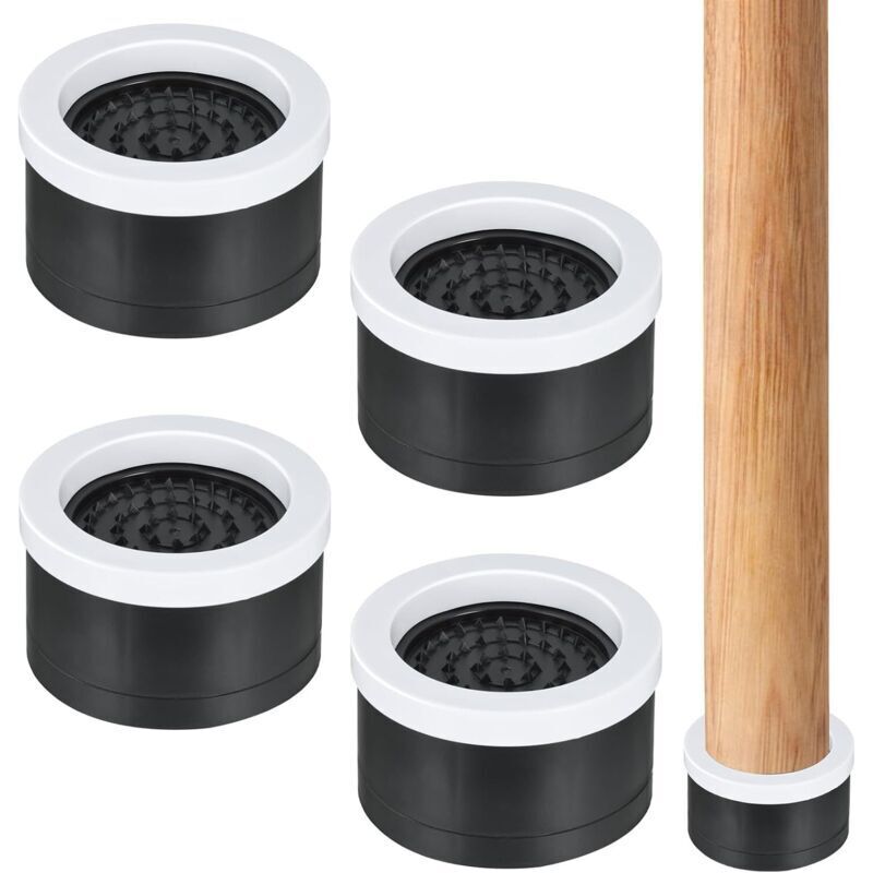 Set Mit 4 Verstellbaren, Rutschfesten Gummifüßen, 11 Bis 14 Cm, Für 16 Cm Breite Möbelbeine