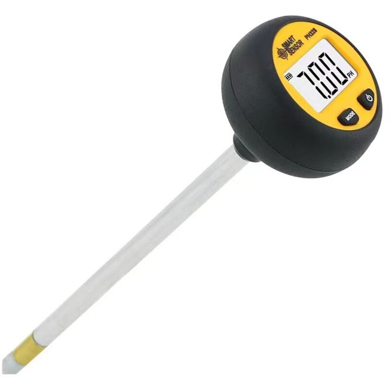 (26×5,3×5,3) Multifunktionales Digitales Boden-ph-messgerät 2,0ph-8,5ph, Hochpräzises Temperatur- Und Feuchtigkeitsmessgerät Für Gewächshäuser, Obstplantagen Und Landwirtschaftliche Flächen