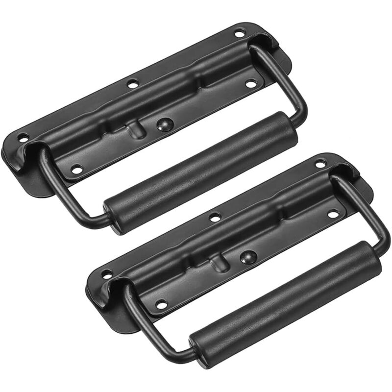 2-teiliges Griffset Für Kisten. Edelstahlgriff. Federbelasteter Griff. 110 Mm. Klappbarer Kistengriff. Ersatz-klappgriffe Für Kisten, Werkzeugkästen, Türen Und Aufbewahrungsboxen.