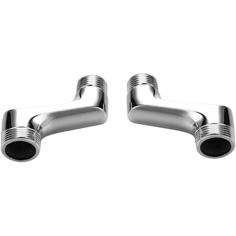 Eck-duscharmatur. Reduzierstück Aus Messing. Verstellbarer Schwenkarm. Eck-wandarmatur. 1/2"- Bis 3/4"-winkelstück. Verchromt.