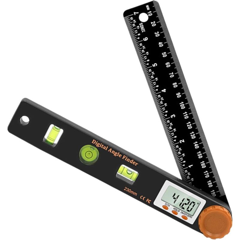 Digitaler Winkelmesser, 7 Zoll (230 Mm) Winkelmesser Mit Lcd-anzeige. 4-in-1 Digital-winkelmesser Für Schreiner.