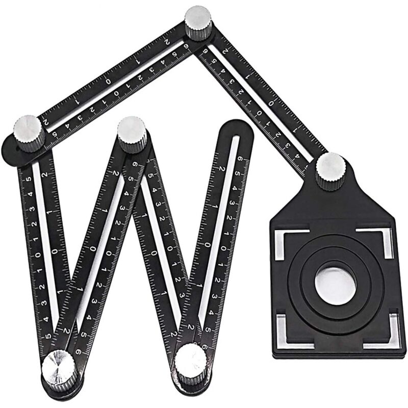 Mehrwinkel-messlineal. Multifunktionales, Poröses Lineal- Und Winkelmesser-werkzeug