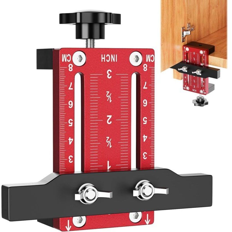 Positionierhilfe Für Schranktüren. Werkzeug Zum Positionieren Von Schranktüren. Aus Aluminiumlegierung. Vielseitige Vorrichtung Für Die Montage.