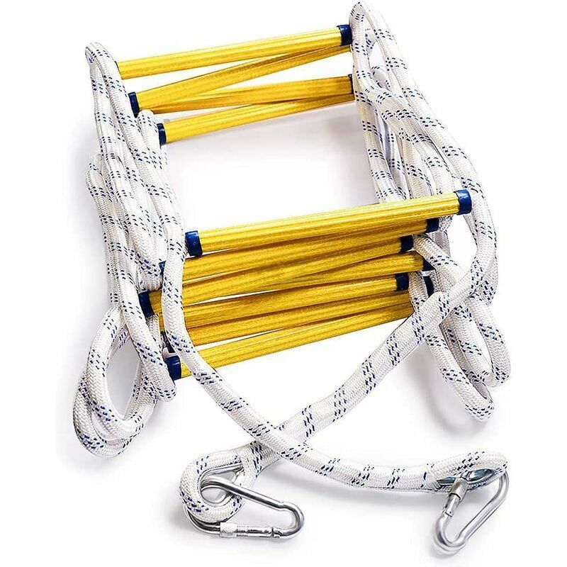5 M Mit Karabiner. Maximale Belastung 450 Kg – Notfall-evakuierung Über Das Fenster. Evakuierung Vom Balkon (2. Stock, 5 M).