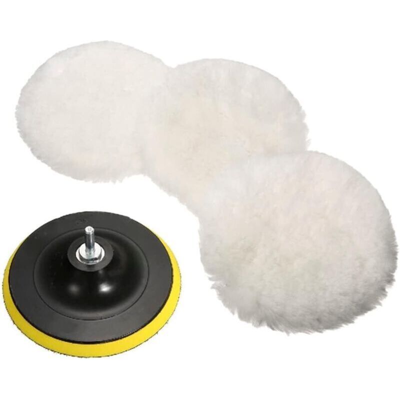 5-teiliges Professionelles 5-zoll (125 Mm) Polierpad-set Mit M10 Bohreradapter Zum Schleifen, Polieren, Wachsen Und Versiegeln Von Fahrzeugen.