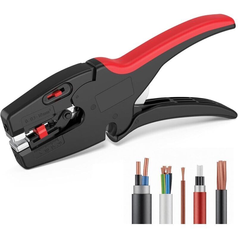 Automatischer Abisolierer. 2-in-1-abisolierer. Abisolierkapazität: 0,3–10 Mm². Verstellbarer Drahtschneider. Zum Abisolieren, Schneiden, Pressen, Isolieren Und Entisolieren.