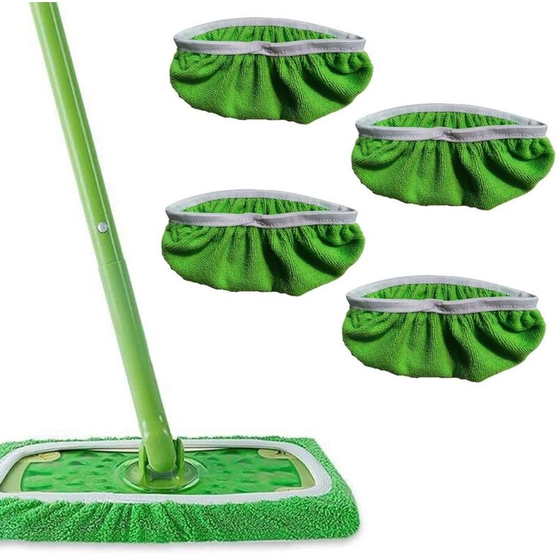 4-teiliges Set Feuchttücher Für Swiffer-bodenwischer. Ersatzbezug Für Wischmopps. Wiederverwendbar Für Swiffer-kehr- Und Wischmopps. Geeignet Für Alle Bodenarten.