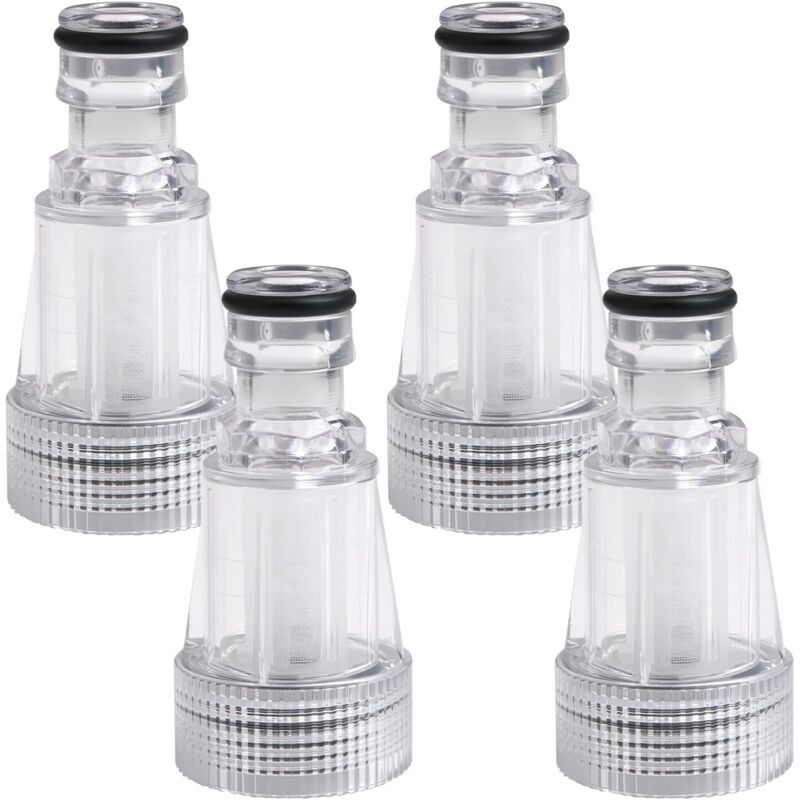 4-teiliges Wasserfilterset Für Hochdruckreiniger. Wasserfilter Für Den Garten, Wassereinlassfilter Mit 3/4-zoll-anschluss Für Gartenarmaturen. Autowaschanlage
