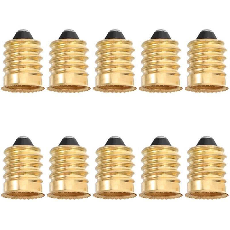 E12-lampenadapter. 10 Stück. Fassungsadapter. Schraubsockeladapter. Led-lampenanschlüsse.