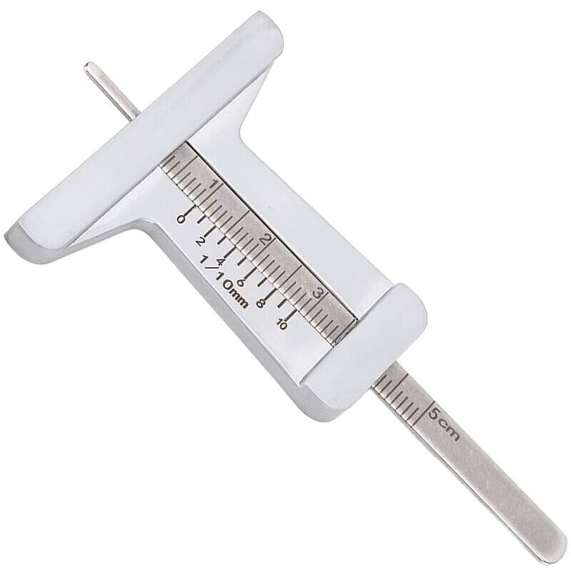 Tiefenmessschieber. 0 Bis 50 Mm. Mikrometer. Messwerkzeug. Tiefenmesser Aus Edelstahl.