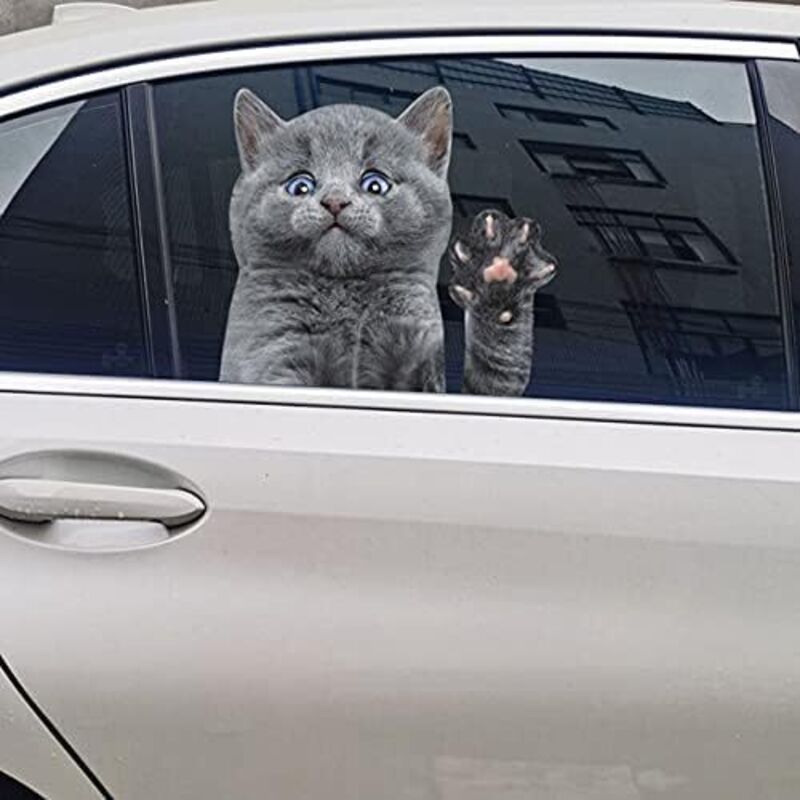 (28×30×0,1) Katzenförmige Autoaufkleber Für Die Heckscheibe. Lustige Autoaufkleber Für Die Heckscheibe. Aufkleber Für Fenster Und Lkw. Autoaufkleber Für Die Heckscheibe.