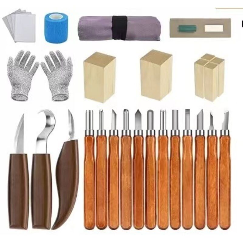 28-teiliges Holzmeißel-set. Holzschnitzmesser. Holzschnitzwerkzeuge. Holzschnitzset. Diy-schnitzwerkzeuge. Holzmeißel Und Schnitzwerkzeuge. Für Anfänger Und Professionelle Bildhauer.