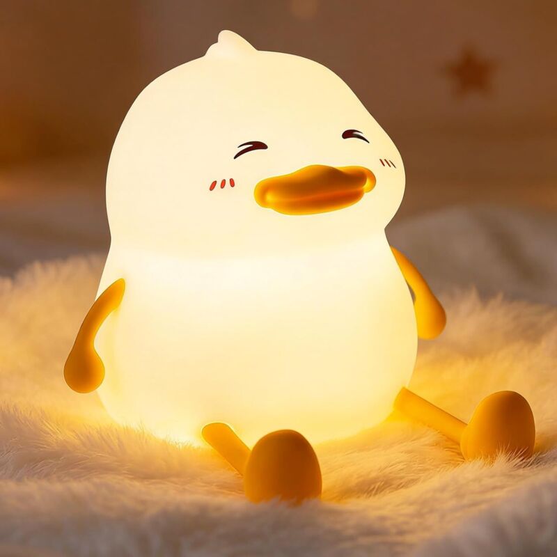 Enten-nachtlicht. Niedliches Nachtlicht Für Kinder. Silikon-tier-nachttischlampe. Dimmbare Led Mit Timer-funktion Für Kinder Und Erwachsene. Ideal Als Geburtstags- Oder Weihnachtsgeschenk.