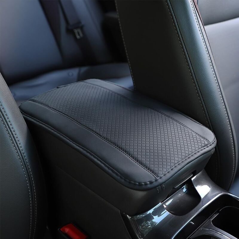 Auto-armlehnenkissen Aus Leder. Mittelarmlehnenbezug. Komfortables Autositzzubehör Für Die Meisten Fahrzeuge.