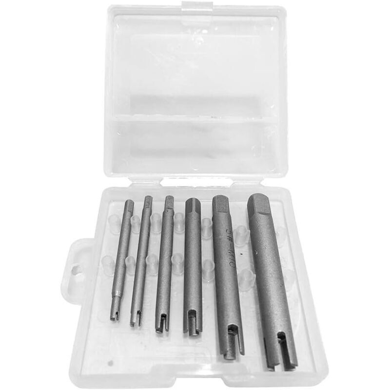 (6er-set) 4-schneidiger Gewindebohrerausdreher. Gewindebohrerausdreher-set Aus Stahl Für Abgenutzte Gewindebohrer Zur Entfernung Von Industriellen Schrauben Und Bolzen.