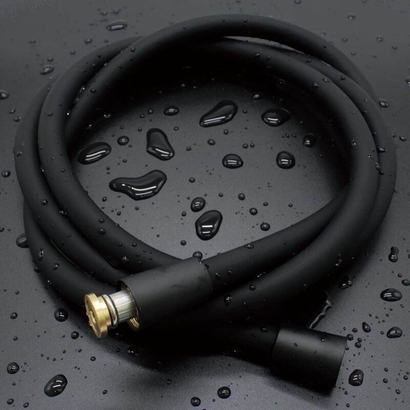 Universeller Duschschlauch (g1/2 Zoll, 2 M). Besonders Weicher Duschschlauch. Verdreh- Und Knickfest. Duschschlauch Für Duschkopf Und Bidet. Schwarz.
