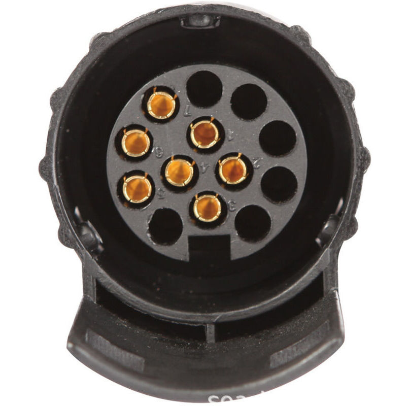 7-poliger Auf 13-poliger Anhängerstecker-adapter Für Autoanhänger/fahrradträger. 12-v-adapter (7/13-polig). 7-poliger Auf 13-poliger Anhängerstecker-adapter Mit Abdeckung (sk7133)