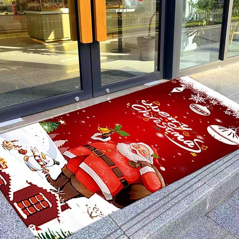 Weihnachtsmann-fußmatte. Dekorative Fußmatte Für Heiligabend. Willkommensgruß-accessoire Für Die Weihnachtsfeier – Ideal Für Schlafzimmer, Eingangsbereich, Küche Oder Balkon.