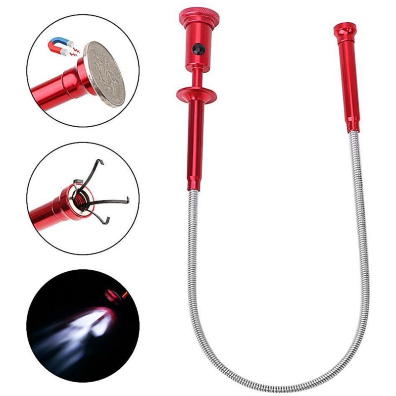 Magnetisches Aufnahmewerkzeug. Flexibles Magnetisches Aufnahmewerkzeug. Magnetisches Aufnahmewerkzeug. 4-teiliges Set Magnetischer Greifer. Magnetisches Aufnahmewerkzeug.