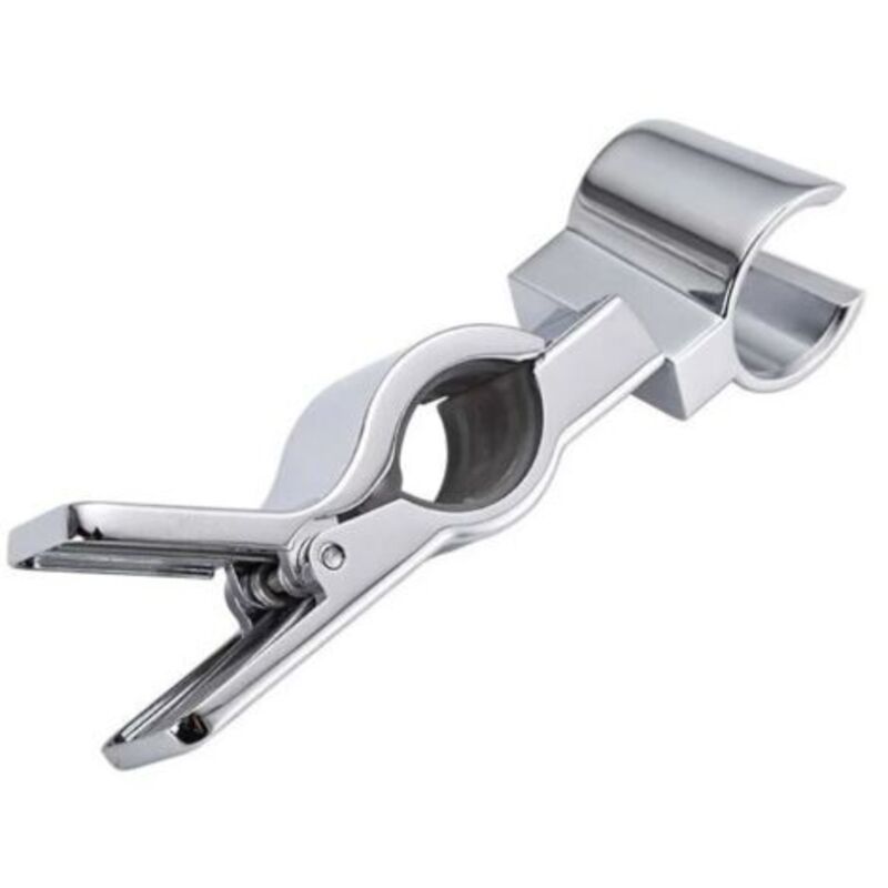 Duschkopfhalterung. Duschkopfstütze. Austauschbare Handbrausehalterung. Duschhalterung. Verstellbarer Durchmesser: 20–25 Mm. Metall. Verchromt. Kein Bohren Erforderlich.