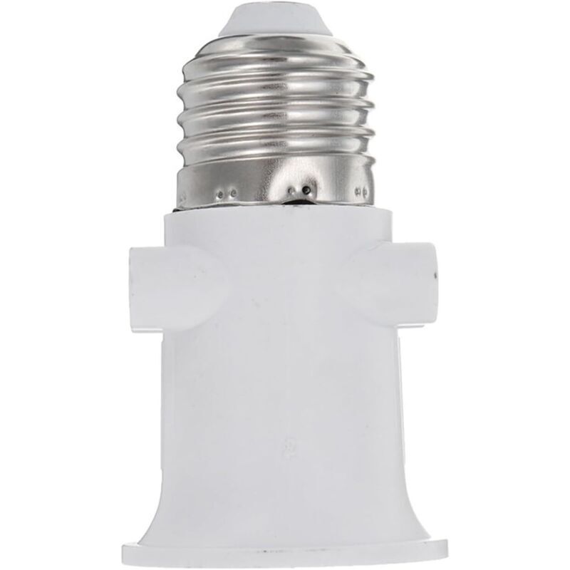 E27-fassungsadapter. Led-lampensockel. Umrüstung Auf Netzstecker Und E27-fassung (weiß).