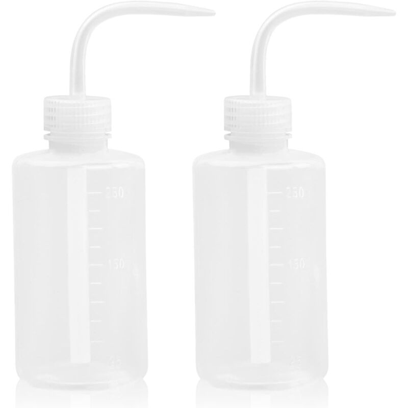2-teiliges Gießkannen-set, 250 Ml. Kunststoff-spritzflasche. Quetschflasche Mit Schmaler Pipette. Flexible Flasche. Geeignet Für Labor, Garten, Pflanzen Und Tattoos.