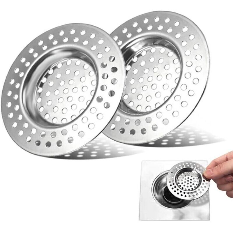 2-teiliges Spülbecken-sieb. Spülbecken-sieb. Duschhaarfilter. Abflusssieb. Küchenspülen-gitter. Badewannen- Und Waschbecken-abflussgarnitur. Für Bad Und Küche