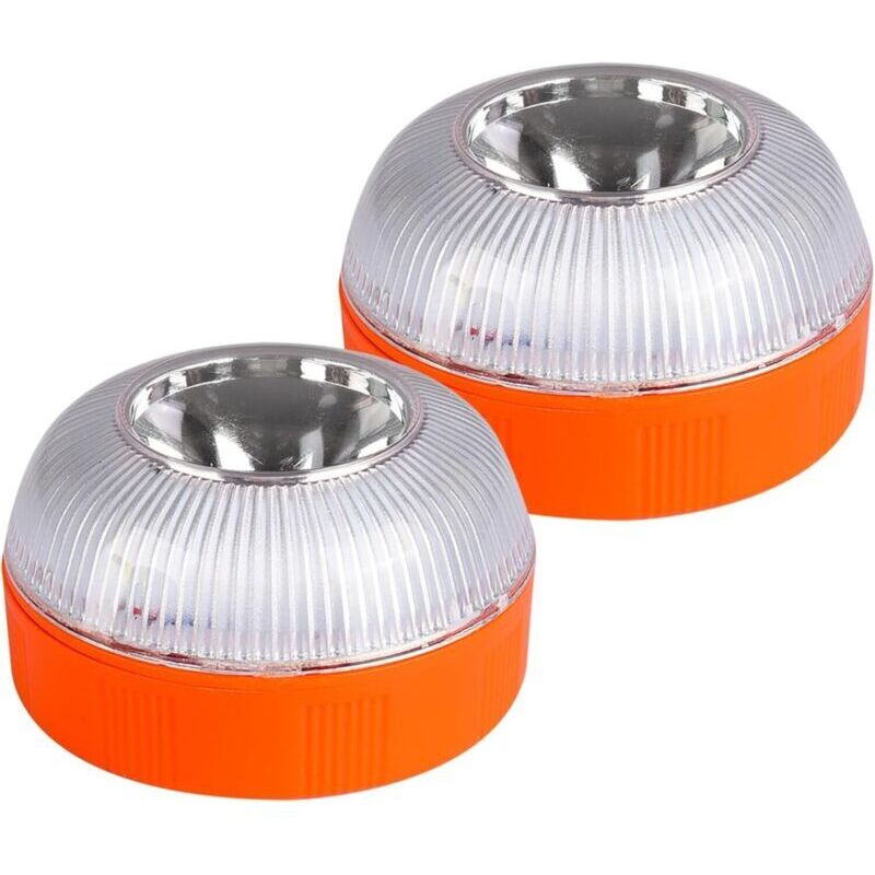 Stück V16 Blitzleuchte. V16 Rundumleuchte Mit Magnetfuß. Led-fahrzeugwarnleuchten. Zwei Modi: Blinklicht/dauerlicht. Zur Beleuchtung Von Autos, Motorrädern Und Für Pannenhilfe (batteriebetrieben).