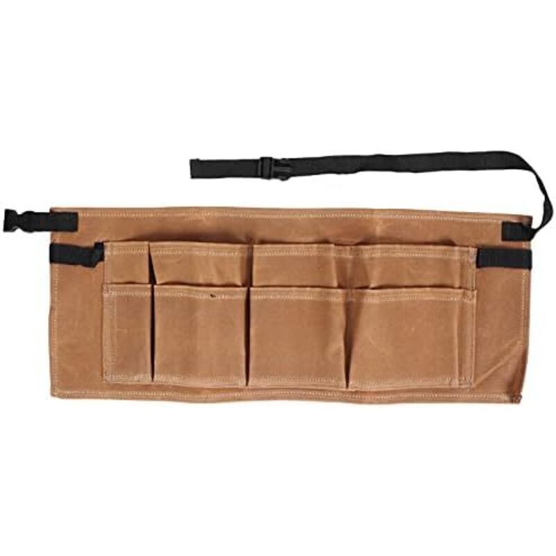 66x26 Verstellbare Gartenwerkzeugtasche Mit Mehreren Fächern, Werkzeuggürtel Für Holzbearbeitung, Arbeitsgürtel, Gürtelschürze, Aufbewahrungstasche (braun)