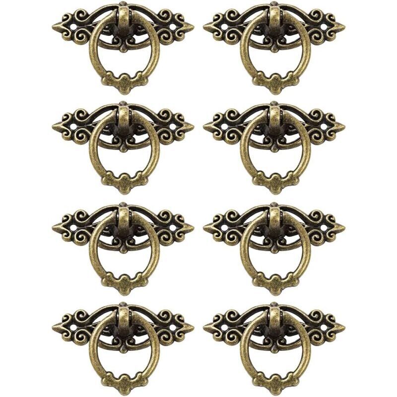 Möbelgriff. 8-teiliges Schrankknopf-set. Zuggriff. Vintage-zuggriff. Antiker Möbelgriff. Geeignet Für Türen, Fenster, Schränke, Schubladen Und Küchen.