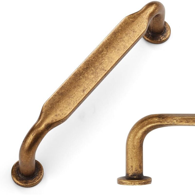 5-teiliges Set Retro-küchenschrankgriffe In Bronze, 96 Mm Große Möbelgriffe Aus Zinklegierung Inklusive Schrauben. Für Büros, Schubladen, Schränke Und Kommoden.