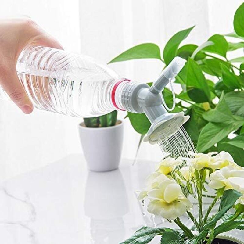 10 Flaschendeckel-sprinklerdüse 2-in-1-kopf Kunststoff-gießkanne-ausguss Für Blumen- Und Pflanzengießkannen Duschkopf Gartengerät (graue Farbe)