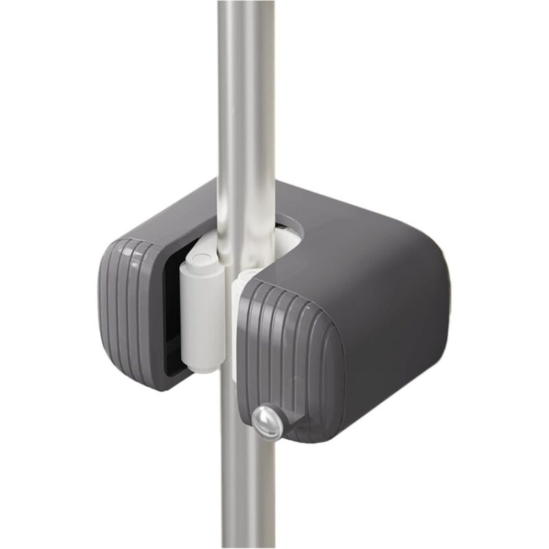 Besenhalter. Wandmontierter Mopp-organizer-clip. Stabiler Besen- Und Mopphalter Für Bad, Küche, Garten Und Garage. Grau. 2-teiliges Set [energieklasse]