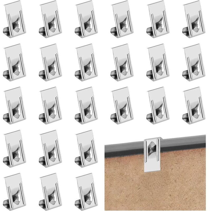 100 Stück Bilderrahmenclips. Bettbeheizbare Clips. Bilderrahmenaufhänger. Haken Zum Aufhängen Von Bilderrahmen.