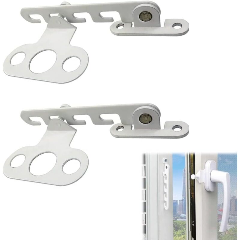 Zweiteiliger Fensterheber Für Drehkippfenster. Fensterheber. Bohrfreier Fensterheber, Fenster- Und Türverriegelung. Zur Einstellung Der Fensteröffnung.