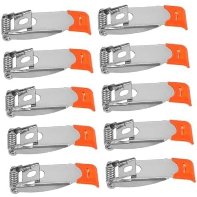 51 X 18 Mm, 10 Stück Federklemmen Für Einbauleuchten, Stahlfederhalterungen, Deckenpaneelleuchten, Led-deckenpaneellampenklemmen, Zubehör Für Einbauleuchten, Orange