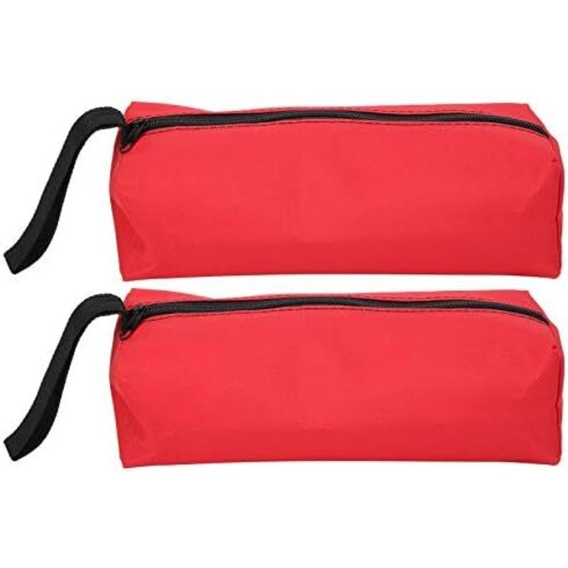 25 X 8,5 X 7 Cm, 2-teilige Kleine Tragbare Multifunktionale Werkzeugtasche Aus Polyester, Aufbewahrungstasche Für Werkzeugsets Mit Tragegurt Und Reißverschluss (rot)