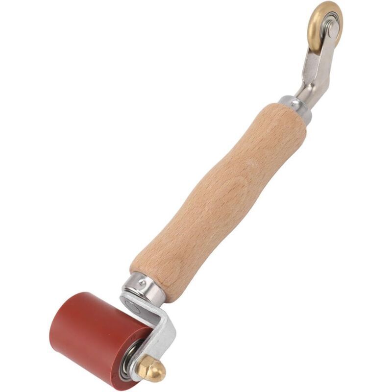 2-in-1-druckwalzen. Hochleistungs-klemmwalze, 40-mm-silikonnahtwalze, Ecknahtwalze Aus Messing Zum Verschweißen Von Pvc-/tpo-/epdm-planen (rot)