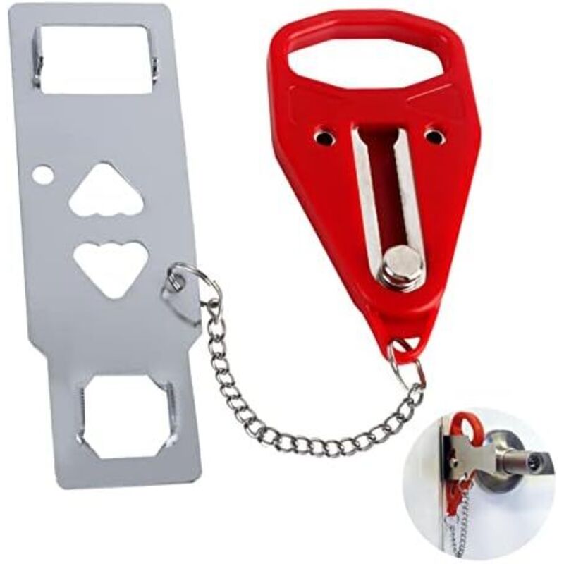 (7,1 × 1,7 × 15,2 Cm) Tragbares, Verstärktes Türschloss. Robust Und Mit Extra Diebstahlschutz Für Mehr Sicherheit Und Privatsphäre. Ideal Für Hotels, Reisen, Airbnb Und Familienwohnungen.