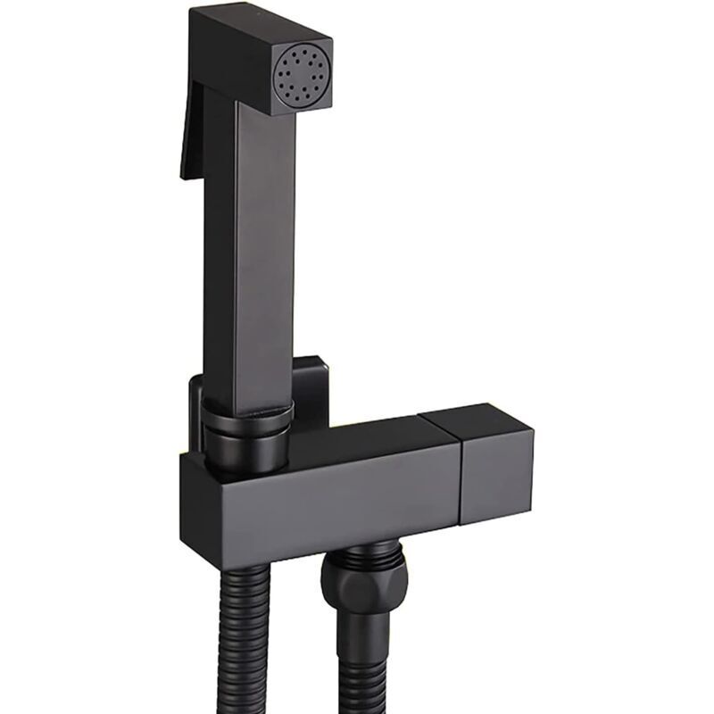 Bidet-sprühgerät. Schwarzes Messing-wc-duschset, Wandmontiertes Hand-bidet-sprühgerät, Wc-sprühgerät Für Die Persönliche Hygiene Und Wc-reinigung