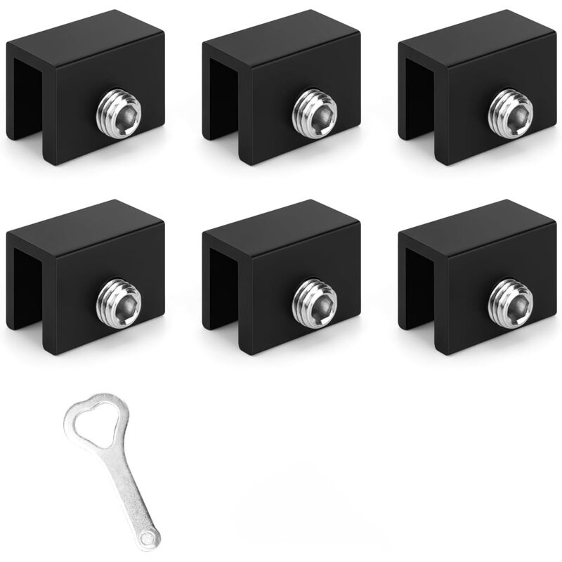 6-teiliges Schwarzes Fensterschloss. Schiebefensterschloss. Fensterschloss. Robust Und Langlebig Für Schiebetüren Und Fenster.