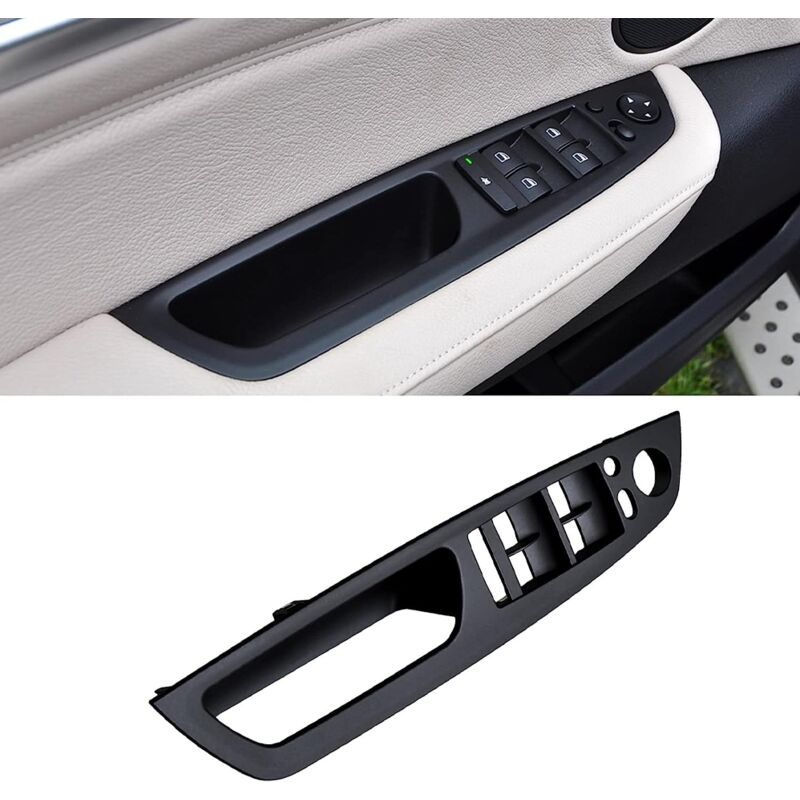 Passend Für Bmw X5 E70 (2008–2013) Und X6 E71/e72 (2008–2014) Türgriffe. Türgriff-innenverkleidung. Vorderer Türgriff. Linker Türgriff Innen Für X5 E70 Und X6 E71/e72 – Schwarz