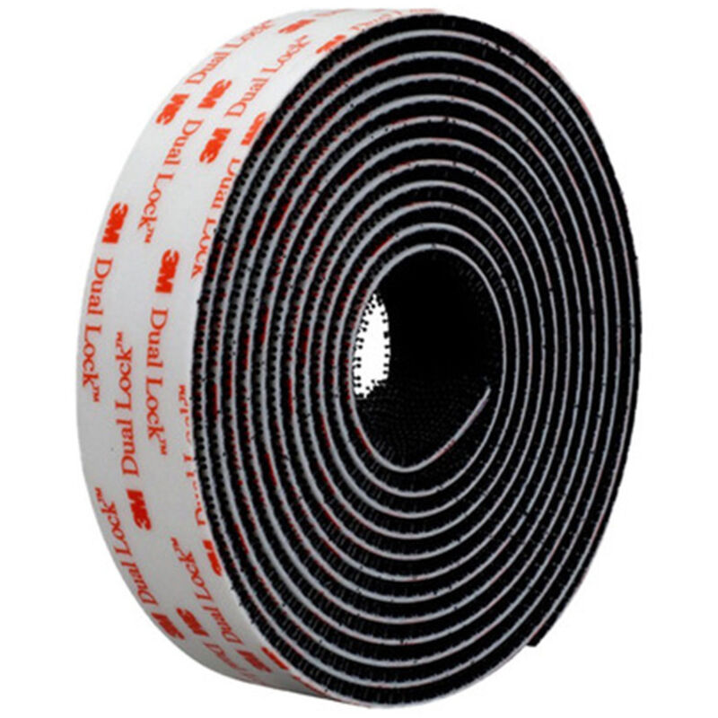 (schwarz. 25 Mm X 1 M) Robuste, Doppelseitige, Selbstklebende Industrieklebebandrolle Mit Klettverschluss, Die Auf Die Gewünschte Länge Zugeschnitten Werden Kann. Geeignet Für Büro Und Garage.