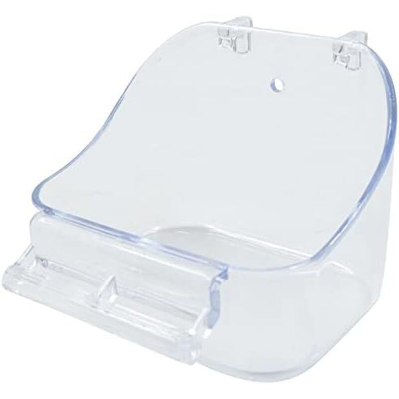 12,8 X 9,5 X 10 Cm Vogelbadewanne Mit Dusche – Transparente Badewanne, Reinigungskäfig, Aufhängevorrichtung, Vogelbadewanne Für Papageien, Wellensittiche, Kleine Vögel, Beos Und Sperlinge
