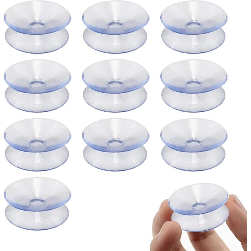 10 Doppelseitige Saugnäpfe. Doppelseitige Saugnäpfe Aus Kunststoff. Doppelseitige Transparente Saugnäpfe. Doppelseitige Silikon-saugnäpfe. Pvc-saugnäpfe. Geeignet Für Den Außenbereich, Küche, Bad Und