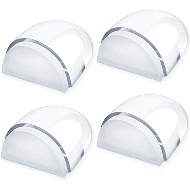 [4er-set] Transparente Türstopper Und -puffer, Selbstklebende Türstopper Für Böden Und Parkett. Türstopper Zum Schutz Von Türen Und Wänden.