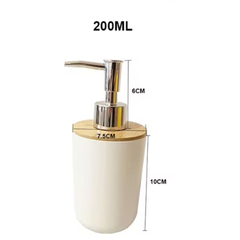 Flüssigseifenspender. Flüssigseifenhalter. 200 Ml Fassungsvermögen. Bruchsicheres Pet. Weiß.